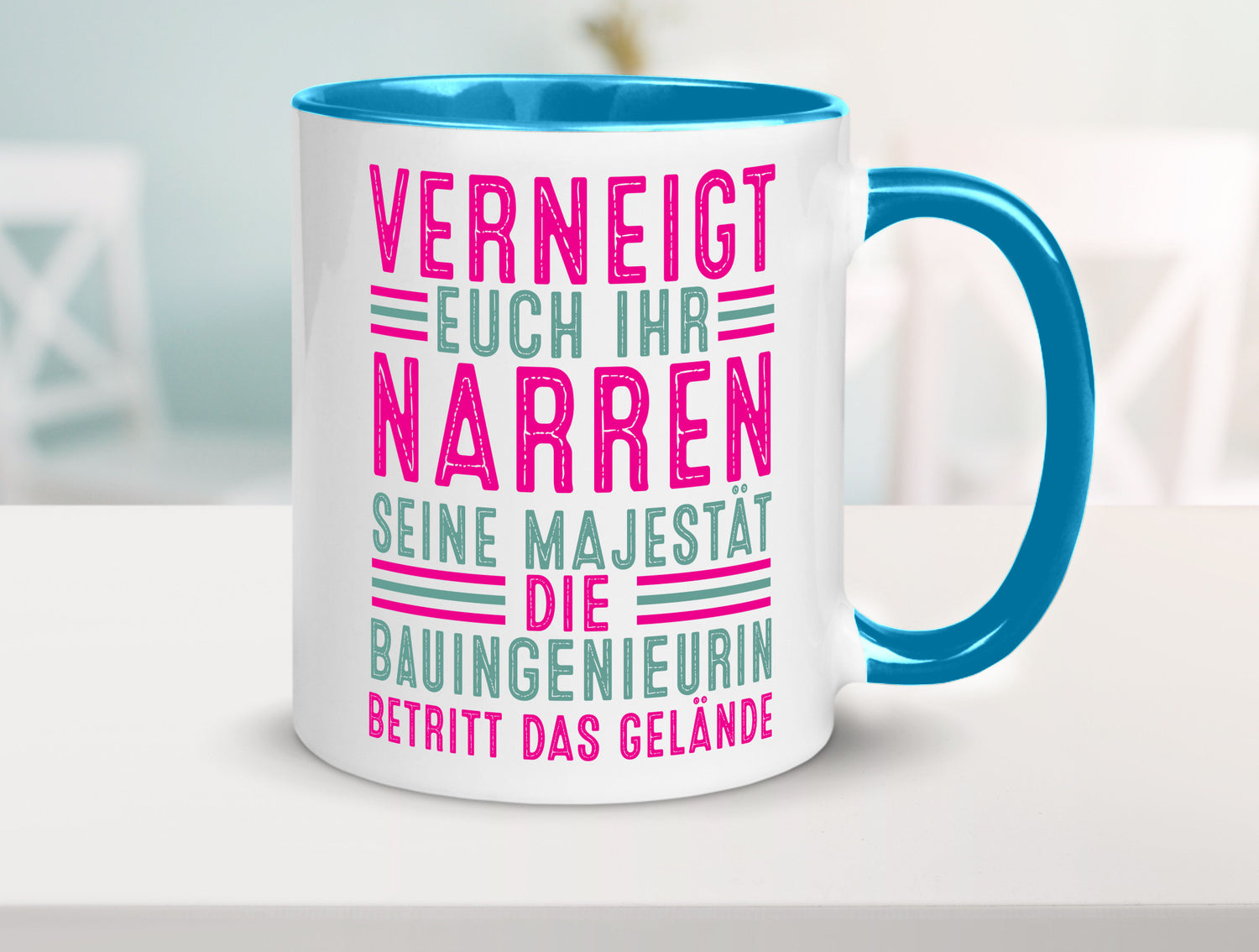 Verneigt euch: Bauingenieurin | Ingenieurin Geschenkidee Humor Tasse