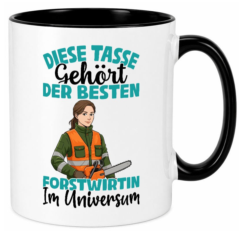 Im Universum: Forstwirtin | Forst Wirtin Geschenkidee Humor Tasse