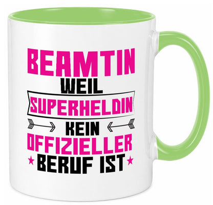Superheldin Beamtin | Verbeamtung öffentlicher Dienst Geschenkidee Humor Tasse