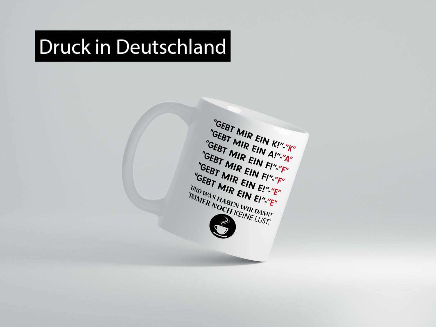Keine Lust | Kaffeetrinker Tasse Büro Spruch Witz Humor Arbeit Kollegen