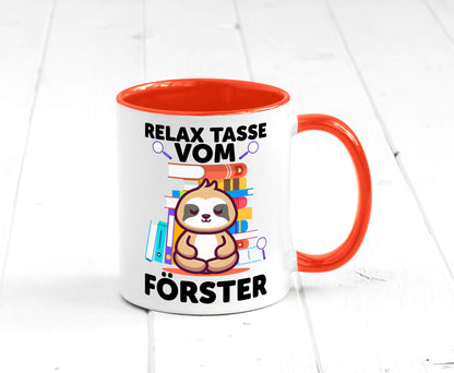 Relax Tasse: Förster | Forst Arbeit Geschenk Kollegen Büro lustiger Spruch Tasse