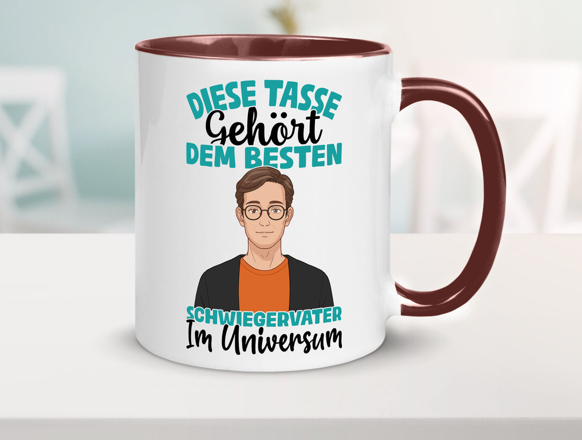 Im Universum: Schwiegervater |Schwiegersohn | Beziehung Geschenkidee Familie Tasse