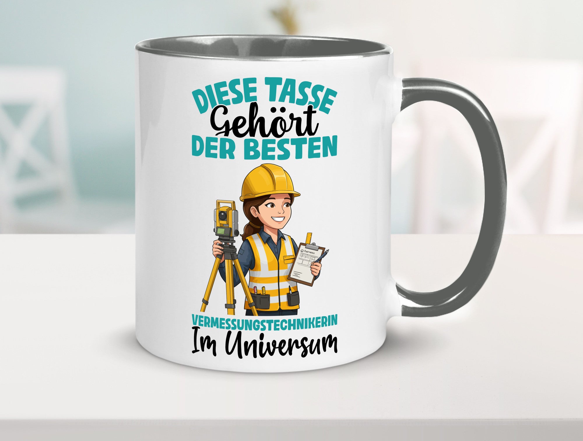 Im Universum: Vermessungstechnikerin | Techniker lustiger Spruch Geschenk Humor