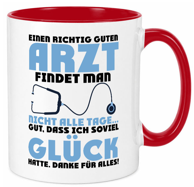 Richtig guter Arzt | Dankeschön Doktor Stethoskop Humor Geschenkidee Tasse