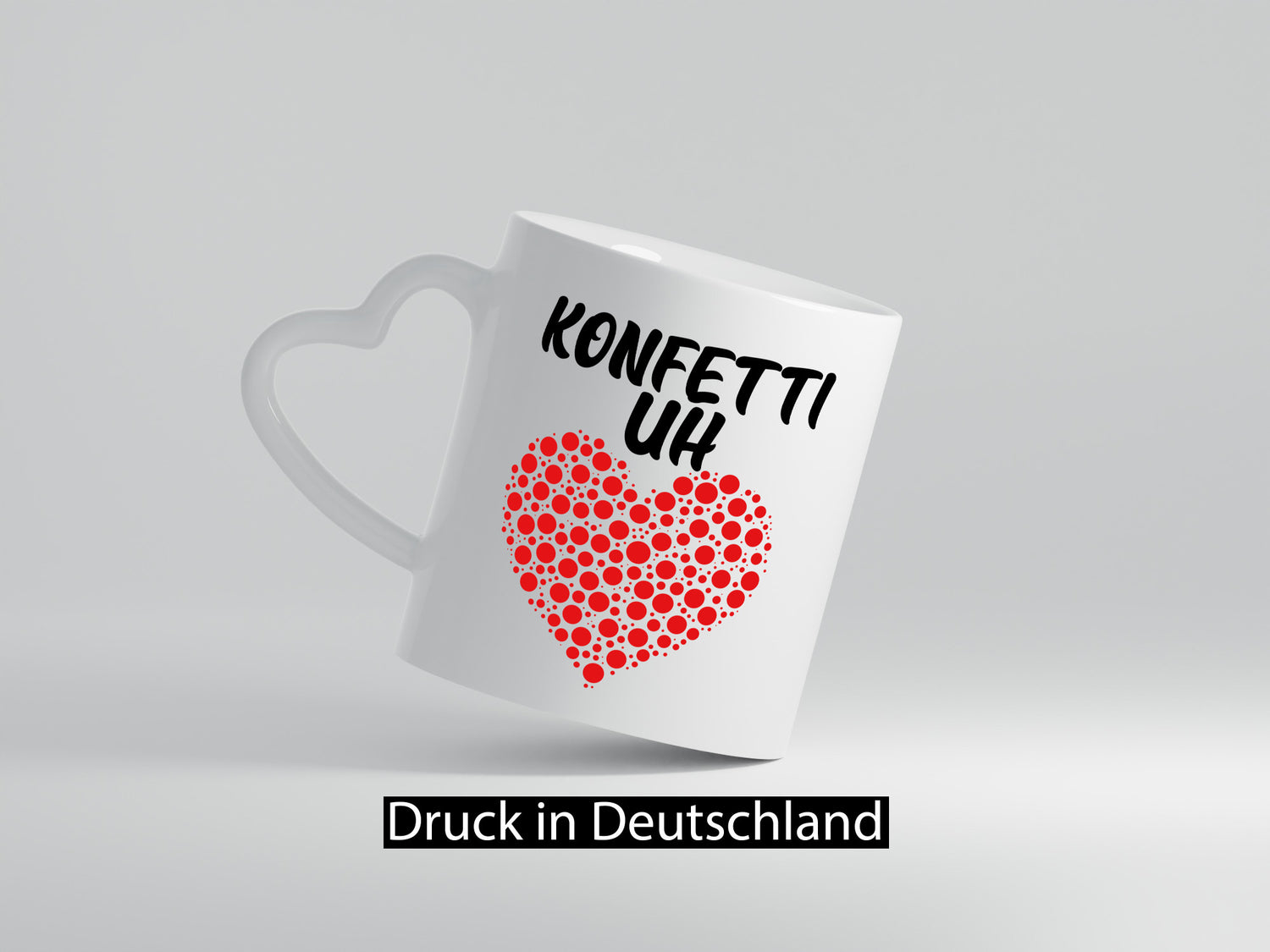 Konfetti im Herzen | buntes Herz Karneval Fasching lustig Humor Geschenkidee