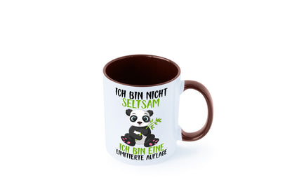 Ich bin nicht seltsam | süßer Pandabär lustiger Spruch Humor Geschenkidee Tasse