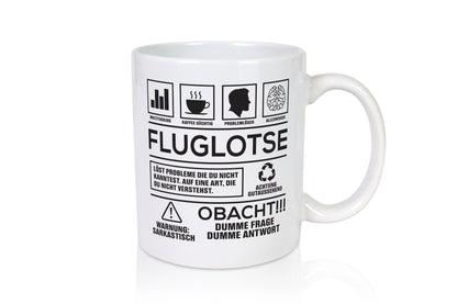 Achtung Probleme Fluglotse | Flugverkehr Flughafen Humor Geschenkidee Tasse