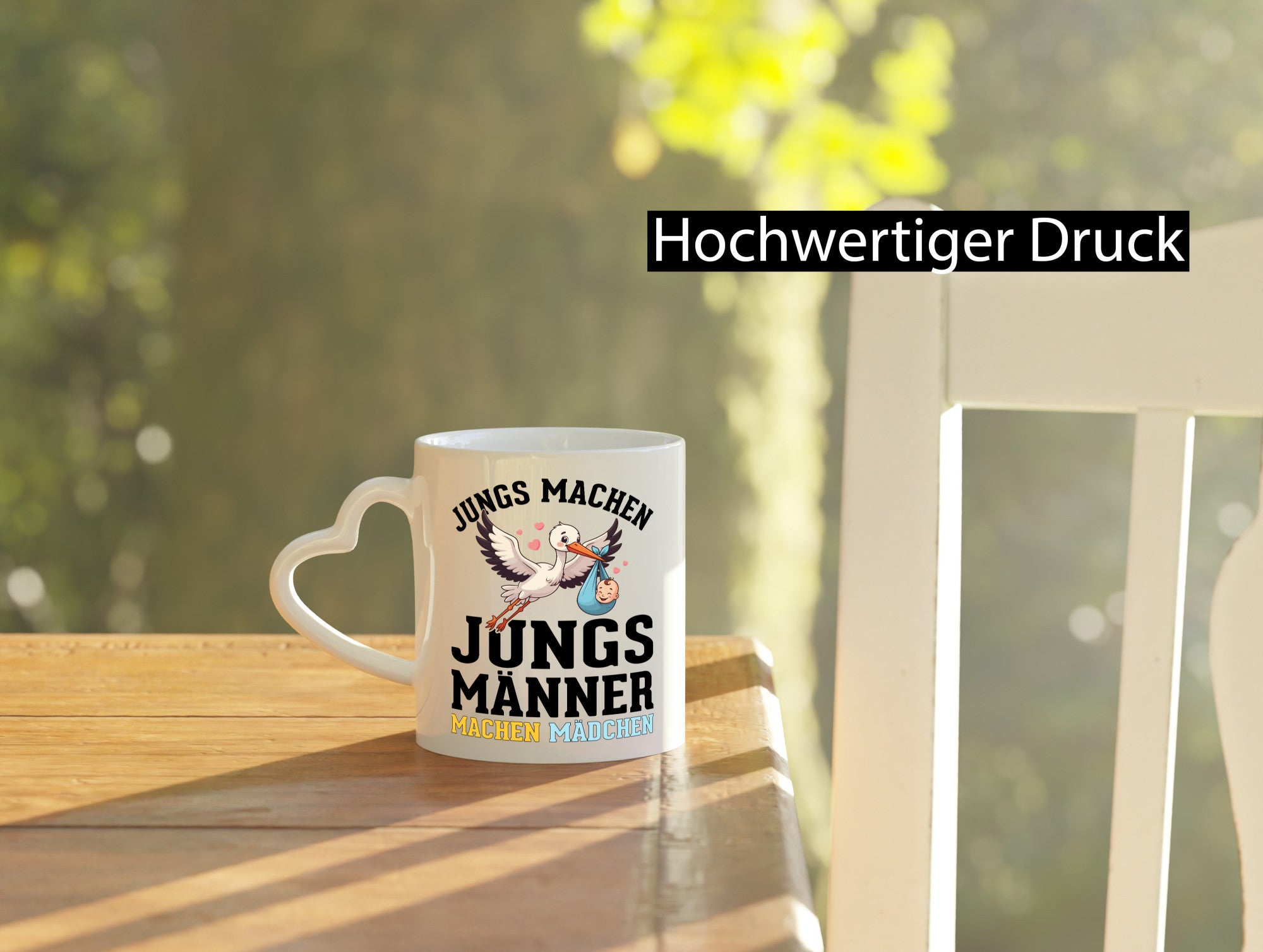 Männer machen Mädchen | Schwangerschaft verkündung Humor Geschenkidee Tasse