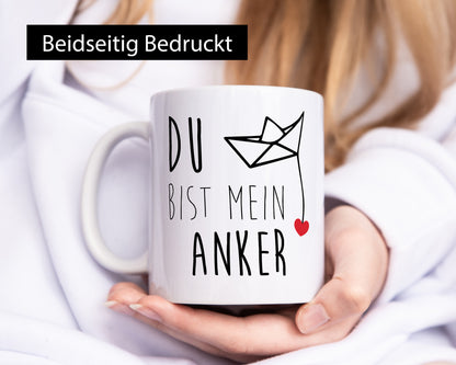 Du bist mein Anker | Paare Pärchen Humor Geschenkidee Tasse