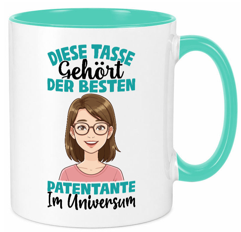 Im Universum: Patentante | Beste Tante Geschenk Humor Geschenkidee lustiger Tasse