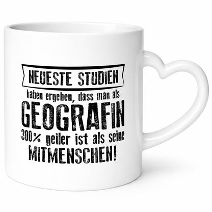 Neuste Studien: Geografin | Geografie Geschenkidee Humor Tasse