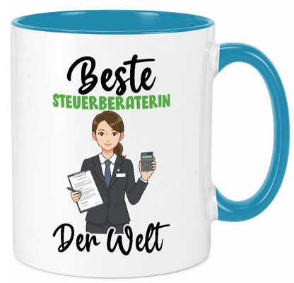 Beste Steuerberaterin | Steuer Beratung v2 Geschenkidee Humor Tasse