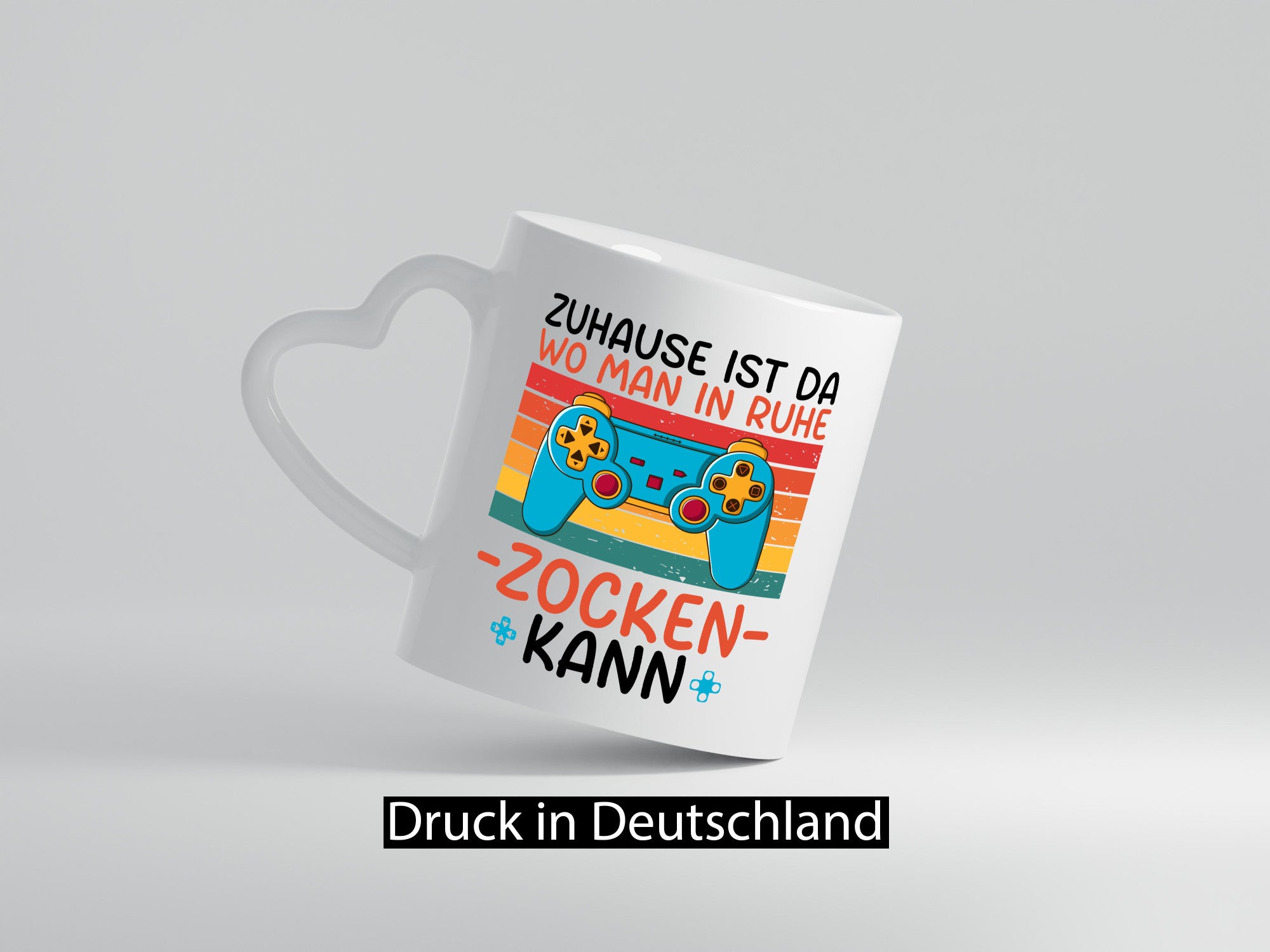 Zuhause ist da wo man in ruhe Zocken kann | Gamer Geschenk Humor Geschenkidee