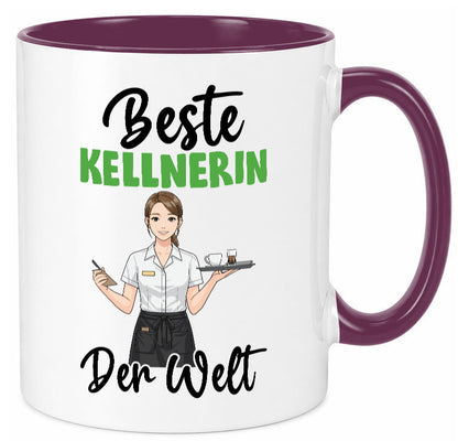 Beste Kellnerin | Beruf kellnern Bedienung v2 Humor Arbeit Kollegen Büro