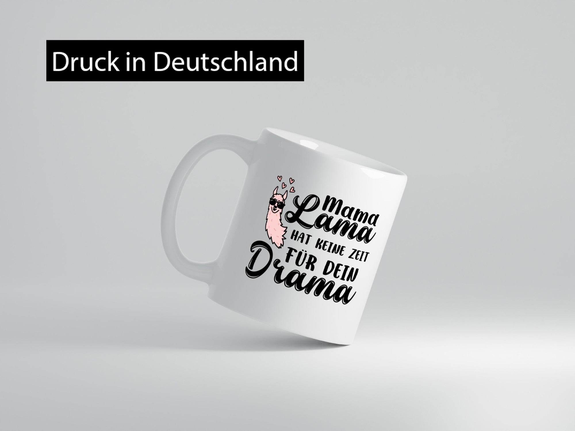 Mama Lama hat keine Zeit für Drama | Muttertag lustiger Spruch Geschenk Familie
