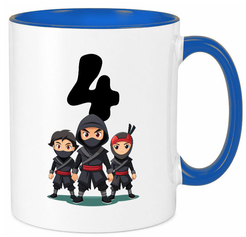 4. Geburtstag | 4 Jahre Ninja lustig Geschenkidee Geschenk Tasse