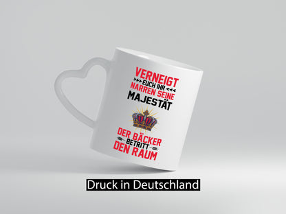 Verneigt euch ihr Narren der Bäcker betritt den Raum lustiger Spruch Geschenk