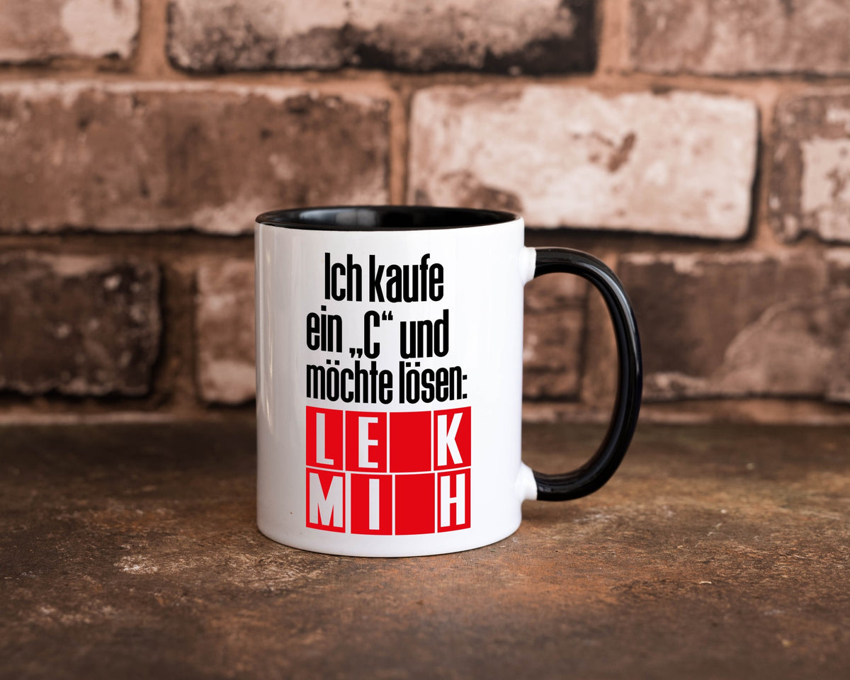 Ich kauf ein ?C? lustig Humor Geschenkidee Geschenk Tasse
