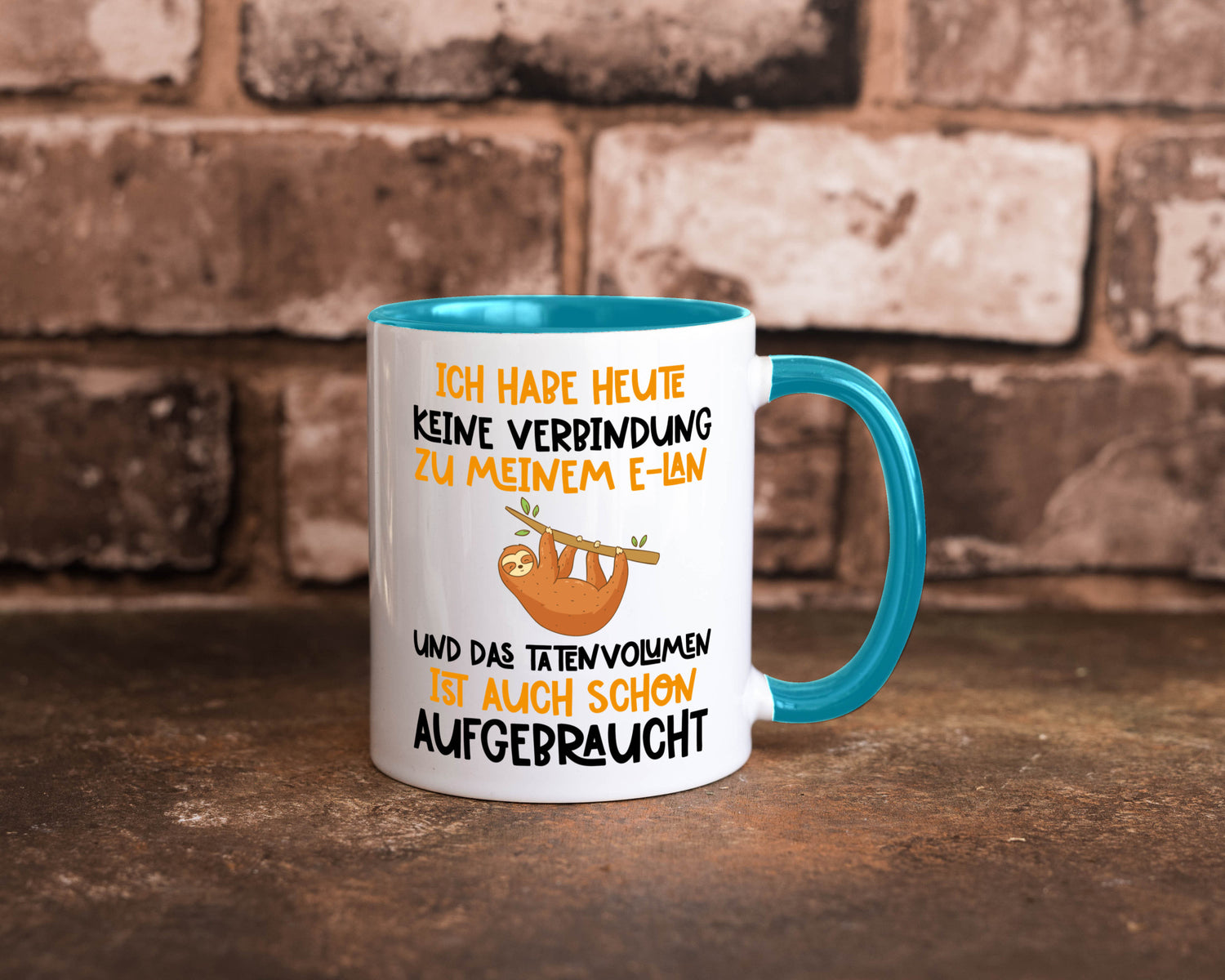 Tatenvolumen aufgebraucht | Spruch Humor Faultier Tierliebhaber Geschenkidee