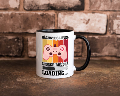 Nächstes Level | großer Bruder Geschwister Geschenkidee Humor Tasse