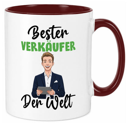 Bester Verkäufer | Kollege Verkaufsjob v2 Geschenkidee Arbeit Kollegen Büro Tasse