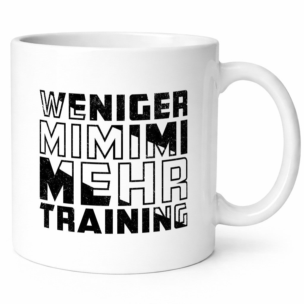 Weniger Mimimi mehr Trainig | Fitnessstudio v2 Geschenk Humor Geschenkidee