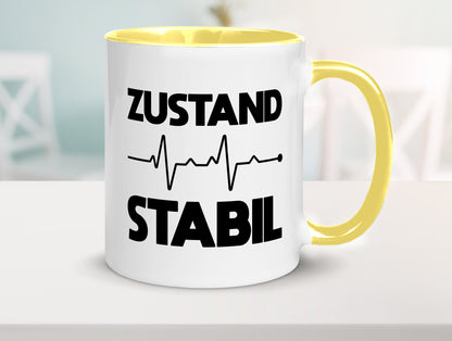 Zustand Stabil | Herzschlag Heartbeat lustiger Spruch Geschenk Humor