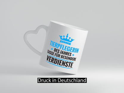 Besonderer Verdienst: Tierpflegerin | Pflegeberuf Tierheim Humor Arbeit