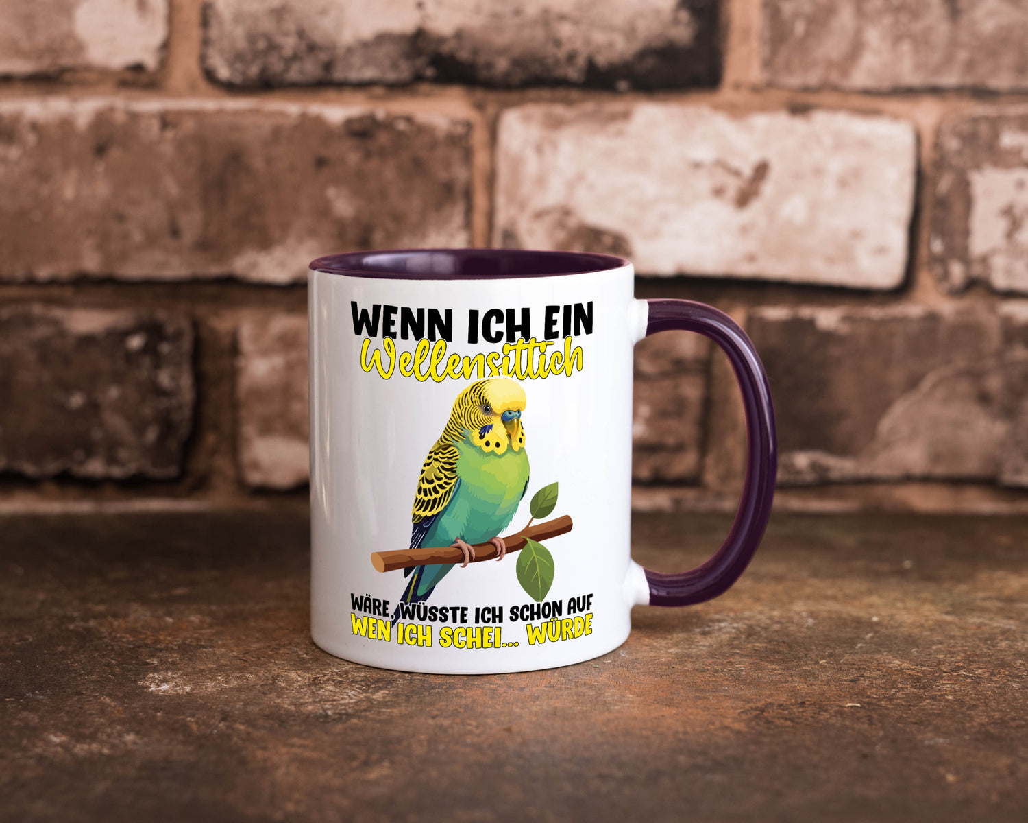 Wellensittich | Vogelbesitzer Humor Geschenkidee Tasse