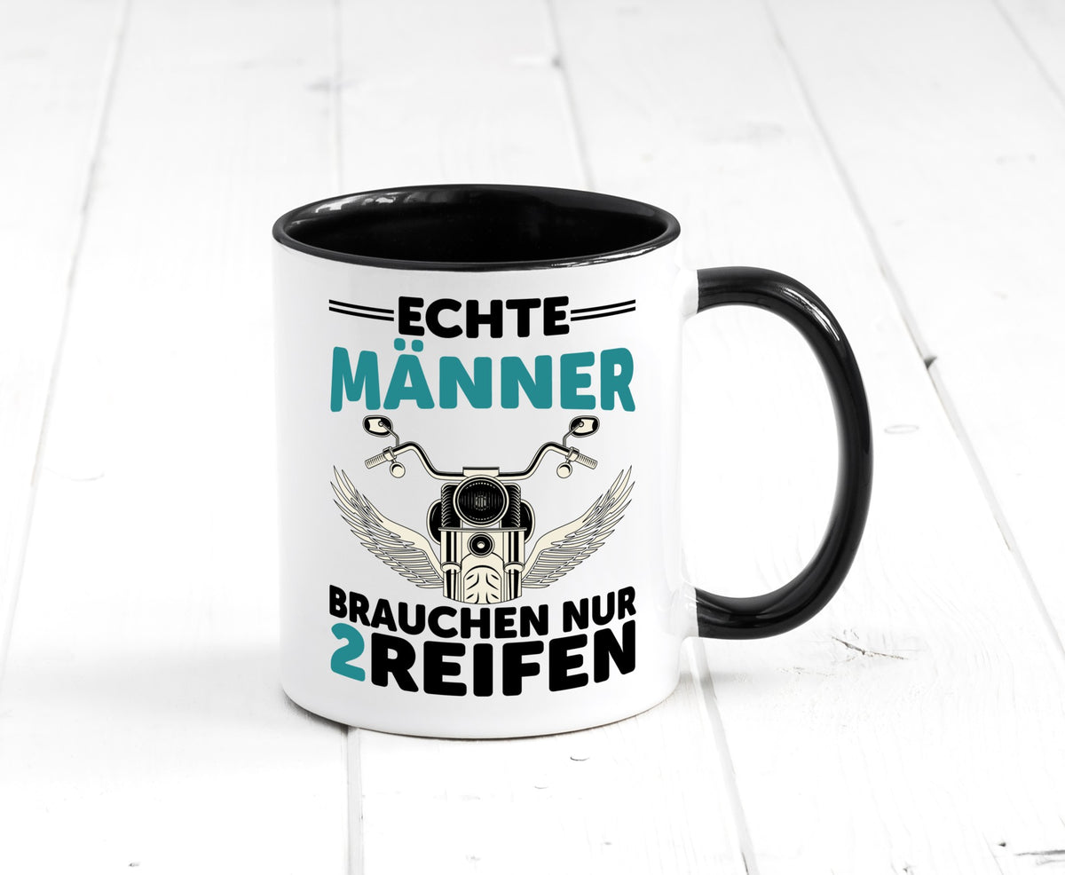 Echte Männer | Motorrad Tasse Motorradfahrer Biker lustiger Spruch Geschenk