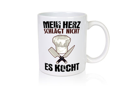 Mein Herz kocht Humor Geschenkidee Tasse