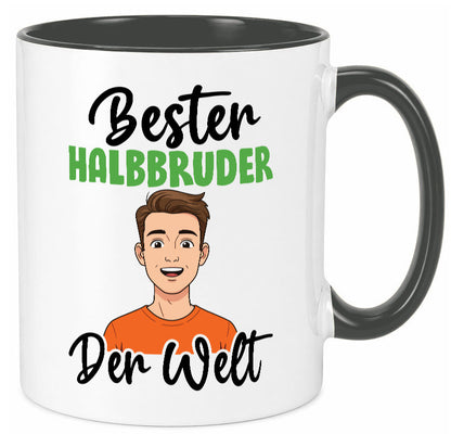 Bester Halb Bruder | Stiefvater Humor Familie Geschenkidee Tasse