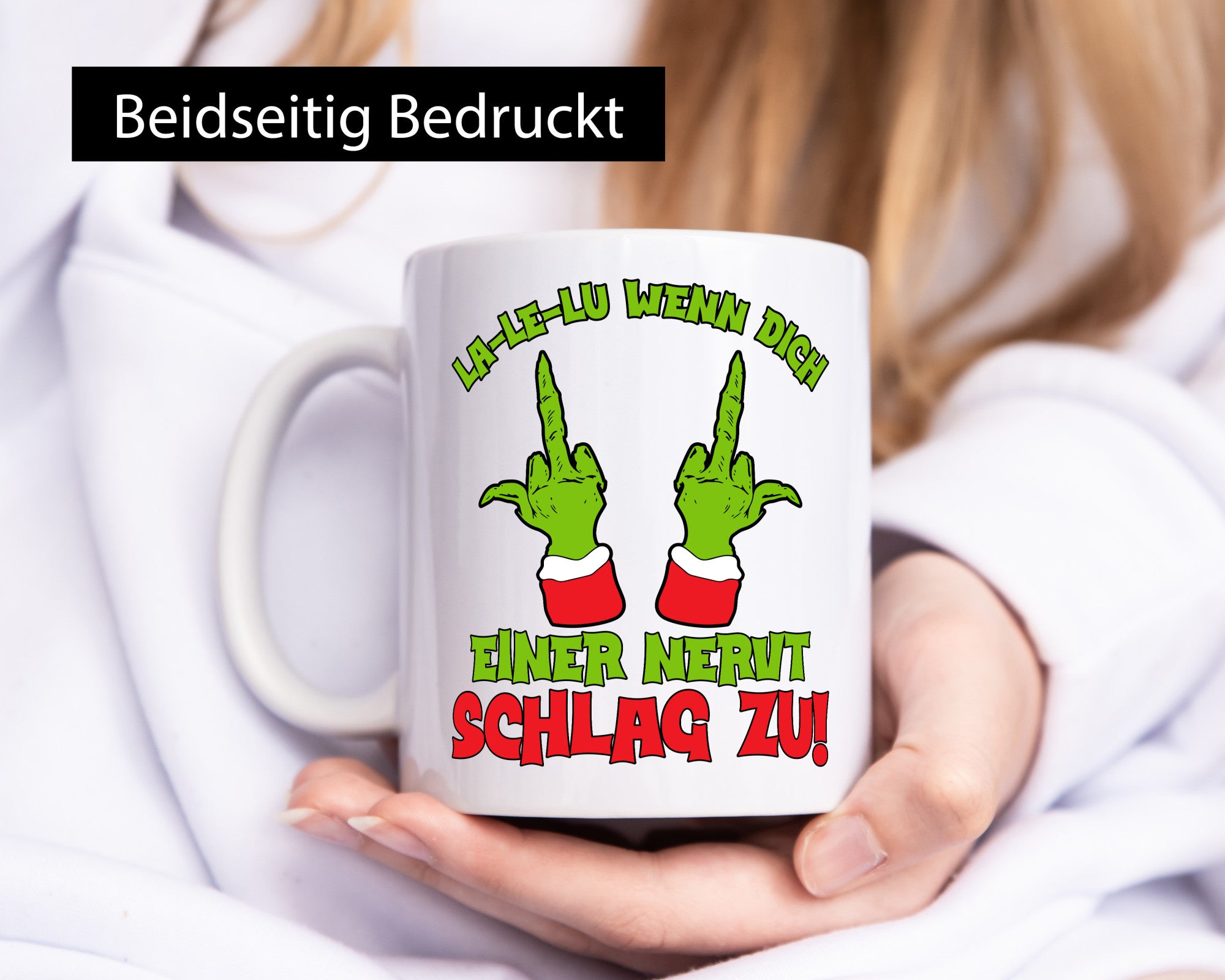 La Le Lu | Weihnachten Weihnachtsmuffel Lichter vl5 Humor Geschenkidee Tasse