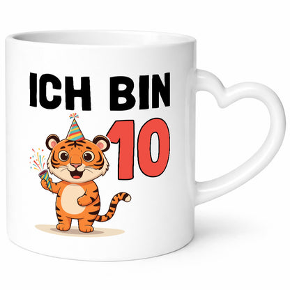 10. Geburtstag | 10 Jahre Tiger Geschenkidee Humor Tasse