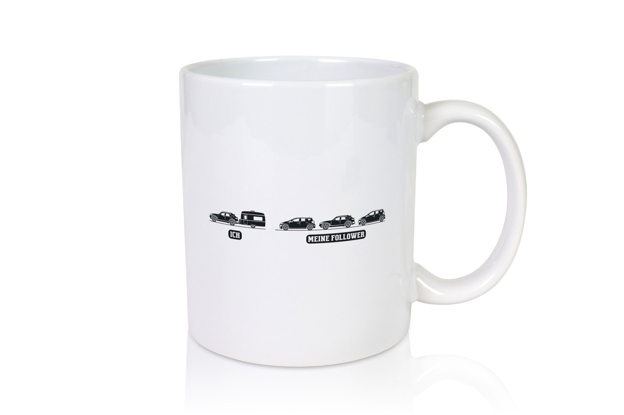 Ich | Meine Follower Camper Autos lustig Humor Geschenkidee Geschenk Tasse