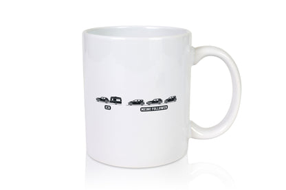 Ich | Meine Follower Camper Autos lustig Humor Geschenkidee Geschenk Tasse