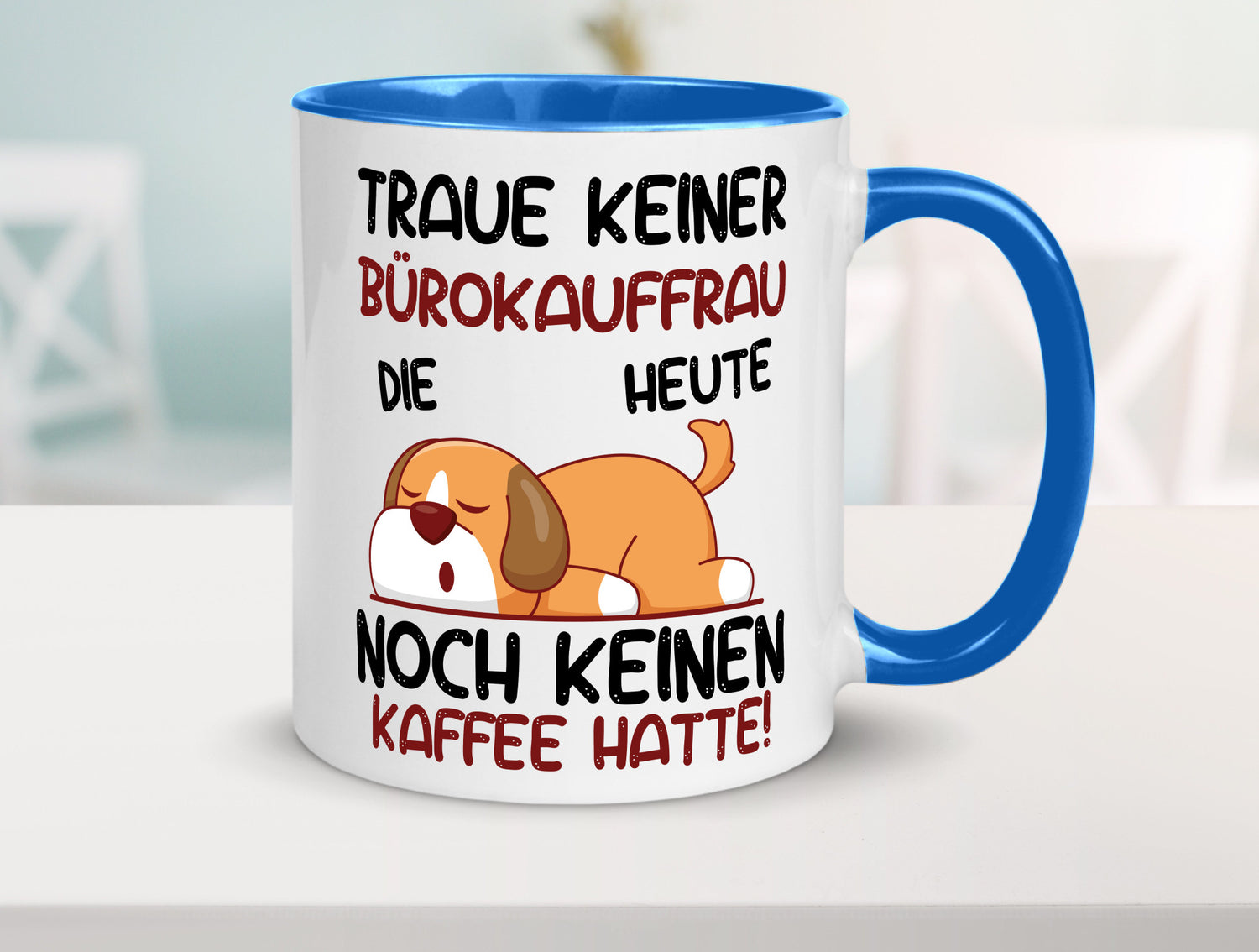 Traue keiner Bürokauffrau | Kauffrau lustig Arbeit Kollegen Büro Geschenk Tasse