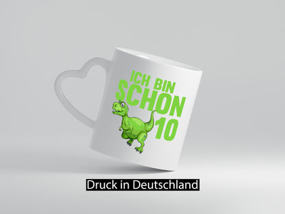 10. Geburtstag | 10 Jahre Dino Dinosaurier Geschenk Geschenkidee lustiger