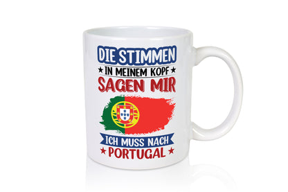 Portugal | Urlaub Stimmen in meinem Kopf Traumland v2 Geschenk Humor