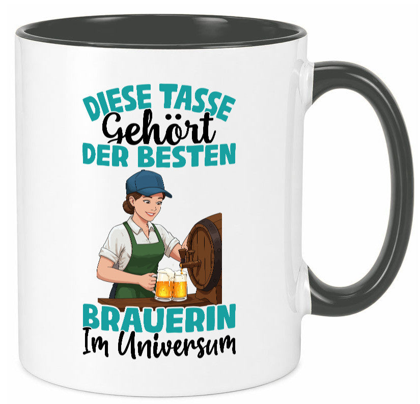 Im Universum: Brauerin | Bier Brauerei lustiger Spruch Geschenk Humor