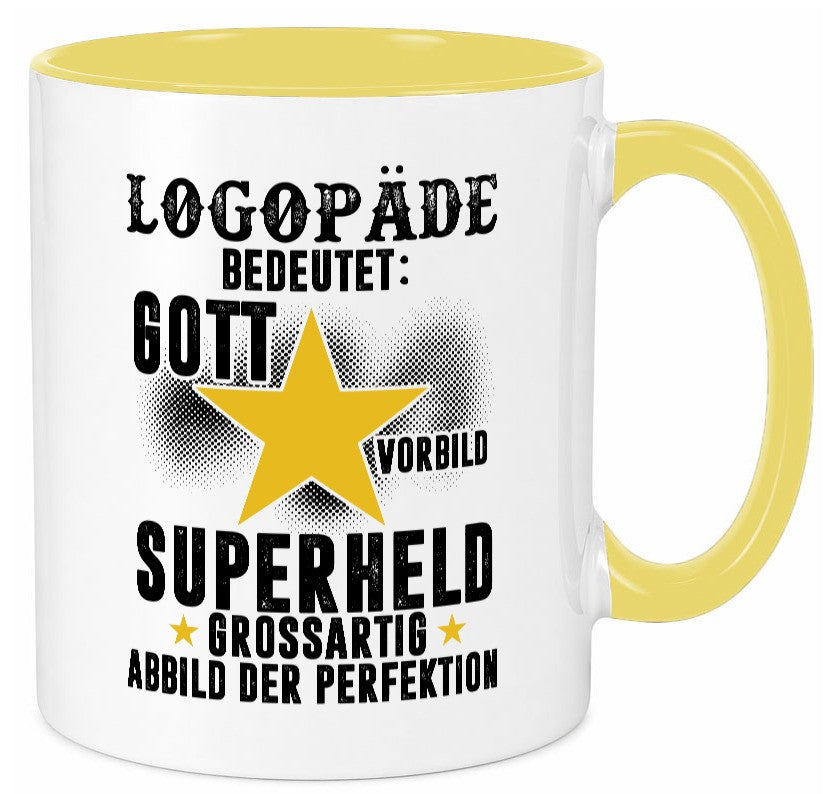 Bedeutung von Logopäde | Sprachtherapie lustiger Spruch Geschenk Humor Tasse