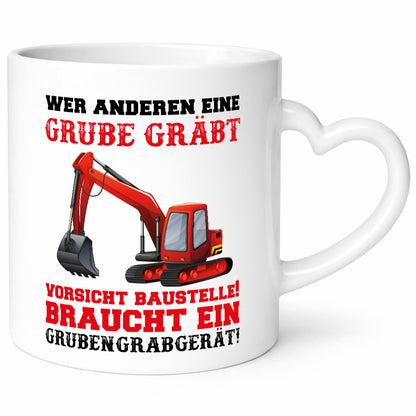 Bagger Tasse Humor Geschenkidee