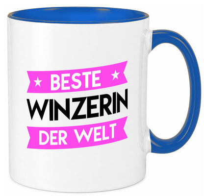 Beste Winzerin | Weinbauer Wein Geschenk Humor Geschenkidee lustiger Spruch Tasse