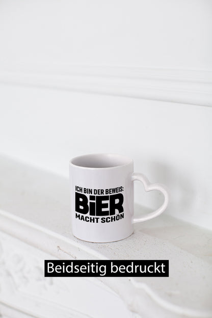 Ich bin der beweis Bier macht schön | Bierliebhaber Geschenk Humor Geschenkidee