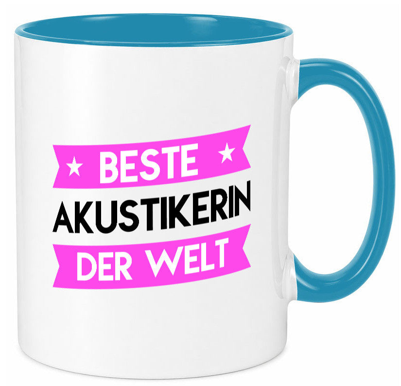 Best Akustikerin | Akustik Hörgeräteakustik Humor Geschenkidee Tasse