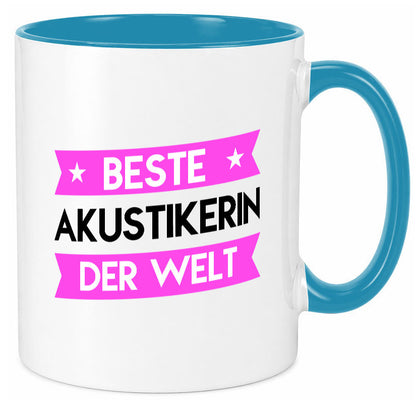 Best Akustikerin | Akustik Hörgeräteakustik Humor Geschenkidee Tasse