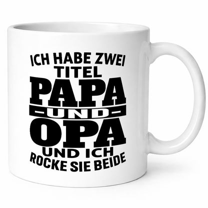 Ich habe zwei Titel Papa und Opa | Rock sie Großvater Humor Familie