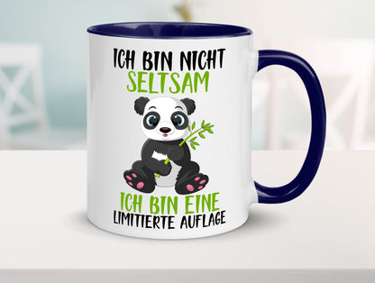Ich bin nicht seltsam | süßer Pandabär lustiger Spruch Humor Geschenkidee Tasse