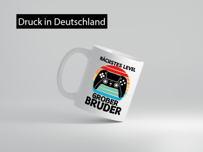 Nächstes level | Großer Bruder Game Zocken v2 Humor Geschenkidee Tasse