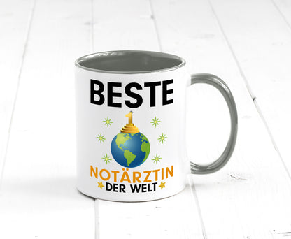 Welt Beste Notärztin | Ärztin lustig Humor Geschenkidee Geschenk Tasse